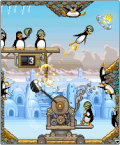 Игра 240х320 Безумные пингвины против белых медведей